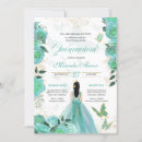 Search for teal blue quinceanera invitations Quinceañera