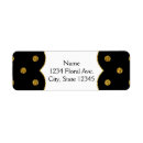 Search for black gold foil return address labels Glam