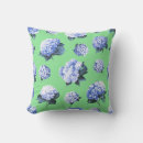 Search for blue hydrangea pillows Watercolor flowers