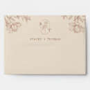 Search for terracotta wedding envelopes Simple minimalist