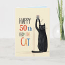 Search for cat dad birthday cards Black kitten