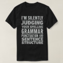 Search for english teacher tshirts Spelling