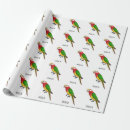 Search for red parrot wrapping paper Colourful
