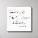 Search for simplicity canvas prints Quote