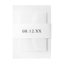 Search for black wedding invitation belly bands Simple belly band
