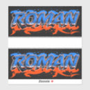 Recherche de romans autocollants Romain