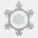 Search for pewter snowflake ornaments Tree