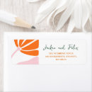 Search for orange daisy return address labels Colourful