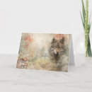 Recherche de loup vœux cartes Faune
