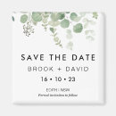 Search for holiday wedding save the dates Eucalyptus