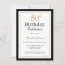 Search for classic 50th birthday invitations Modern