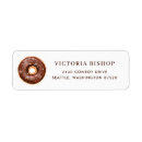 Search for donut return address labels Modern