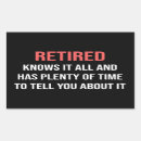 Search for pension stickers Retiree