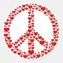 Search for red peace sign stickers Anti war