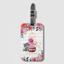 Recherche de dessin de chat bagages étiquettes Girl