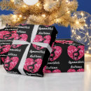 Search for hot pink and black wrapping paper Girl