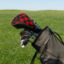 Search for red and black plaid golf head covers Pattern