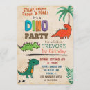 Recherche de dinosaure invitations Fête de dino