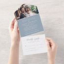 Recherche de elegant dusty blue wedding invitations Simple