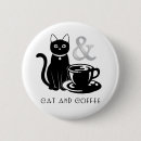 Search for black cat buttons Black and white