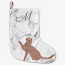 Recherche de monogramme chaussette de noël Chat