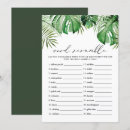 Search for tropical baby shower games Palm leaves