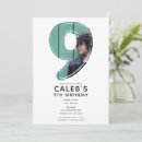 Search for nine birthday invitations Ninth