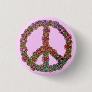 Search for peace symbol buttons Flower