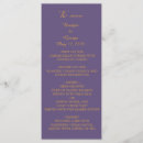 Search for lilac wedding programs Elegant