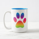 Search for rainbow paw print mugs Dog
