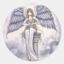 Search for fantasy art stickers Angel