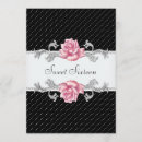 Search for sixteen birthday invitations Black