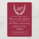 Search for red silver anniversary invitations Maroon