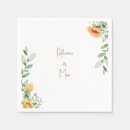 Recherche de sunflower mariage serviettes Botanique