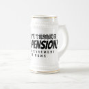 Search for funny retirement beer glasses Retiree