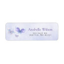 Search for purple floral wedding return address labels Lilac