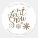 Search for snow address stickers Let it snow