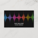 Search for sound engineer business cards Disc jockey