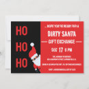 Search for black santa invitations Minimalist
