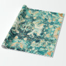 Recherche de style bohème papier cadeau Vert