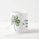 Search for green shamrock mugs Irish
