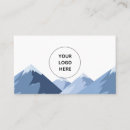 Search for mountain logo business cards Blue