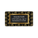 Search for gold hearts return address labels Chic