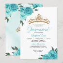 Search for turquoise blue quinceanera invitations Tiara