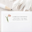 Search for tulips return address labels Bridal shower