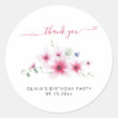 Search for fuchsia flower stickers Watercolor