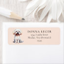 Search for maltese dog return address labels Modern