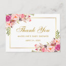 Search for floral baby shower thank you cards Blush