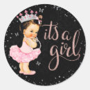Search for pink silver baby shower stickers Princess