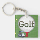 Recherche de balle golf porteclés Vert foncé